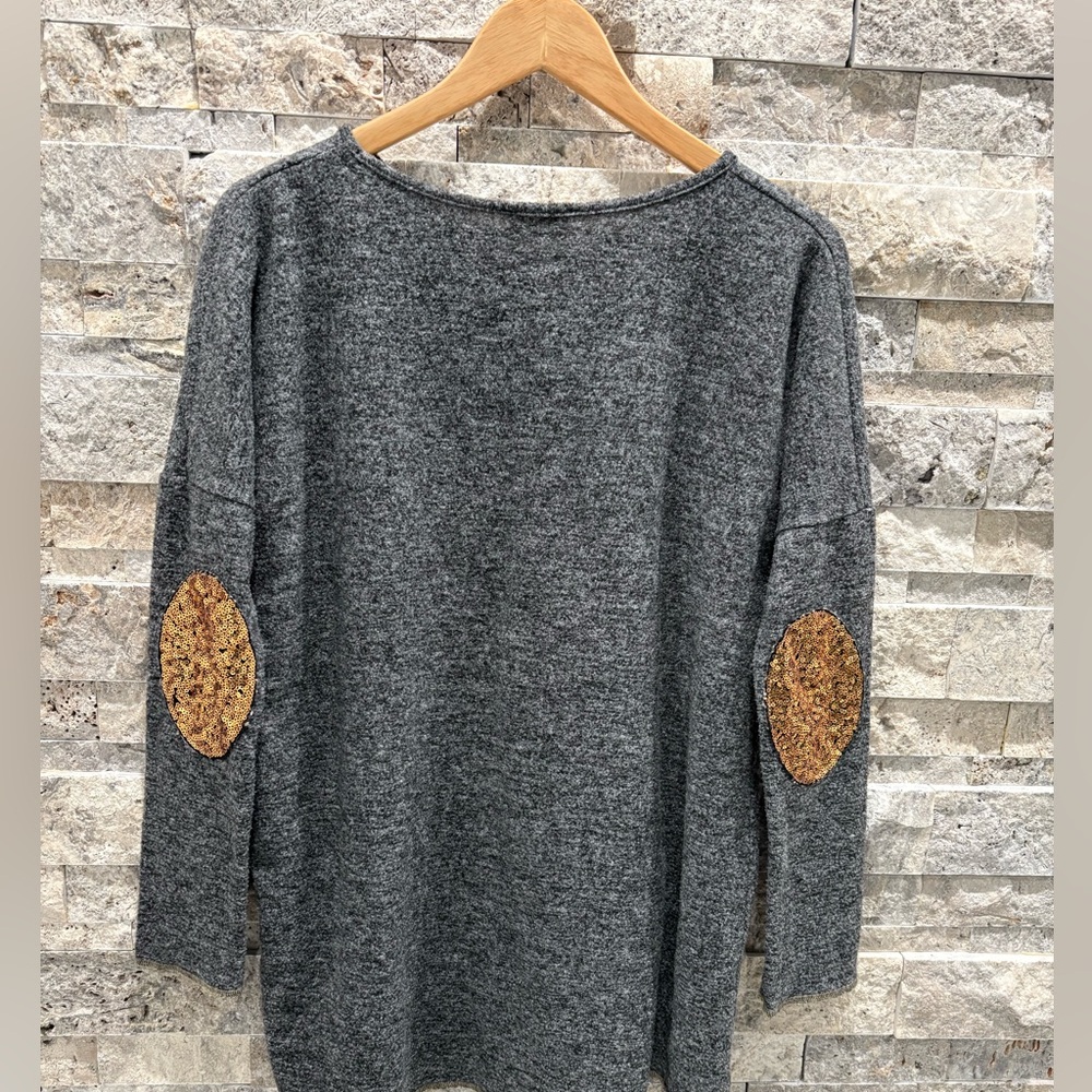 ADORA Charcoal‎ Knit Top size S check measurements